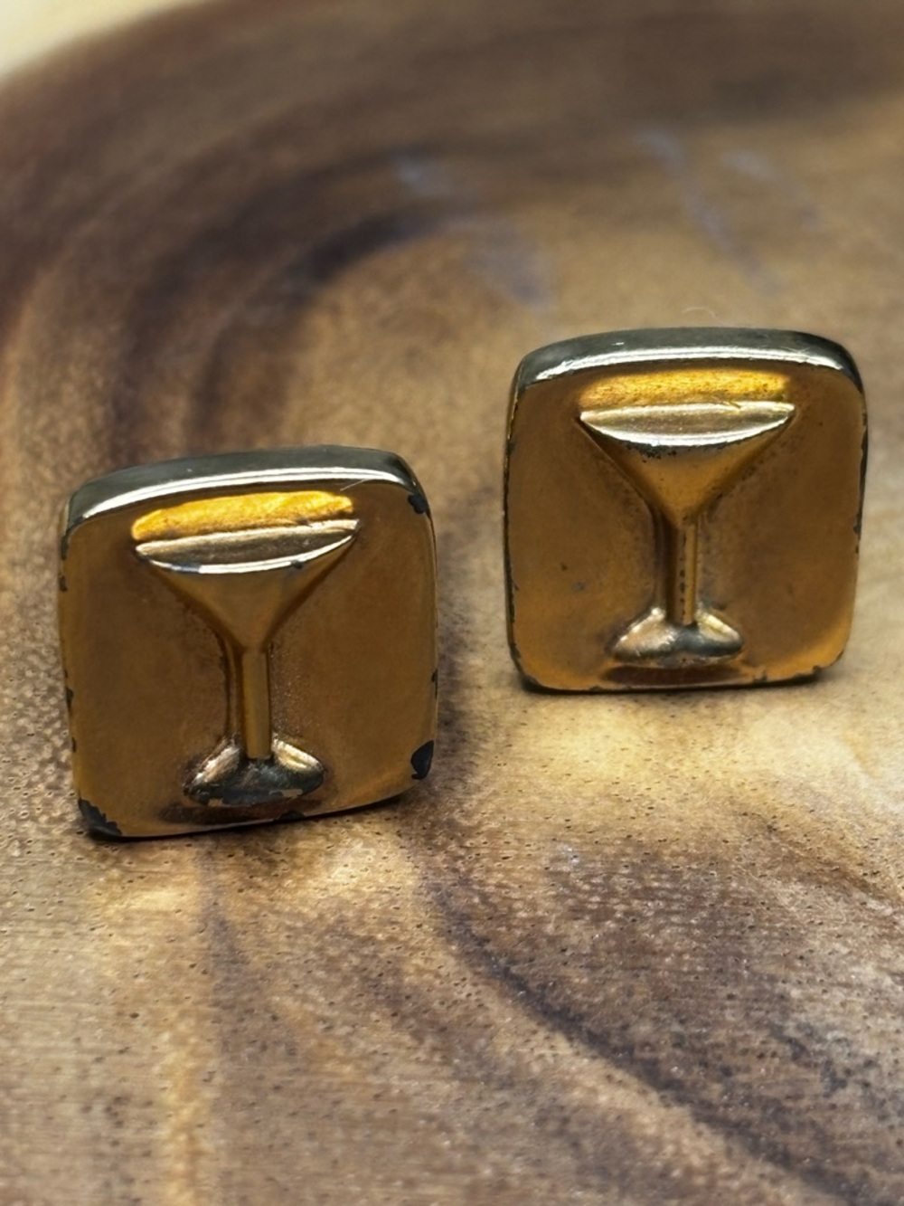 Martini Glass Cufflinks - Men's Accessories